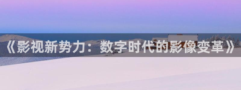 红叶影城：《影视新势力：数字时代的影像变革》